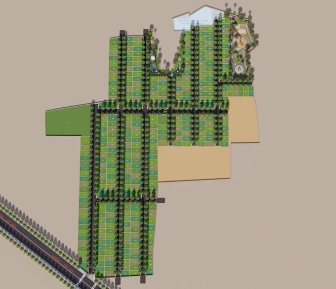 design gated community and open plot layouts as per go, with walkthrough video