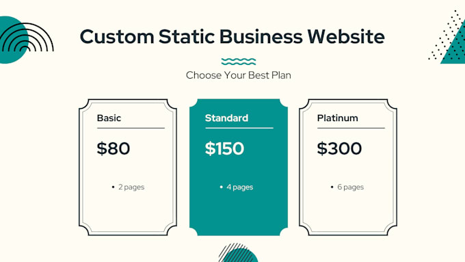 develop a custom static business website