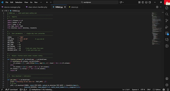build a custom python script or automation