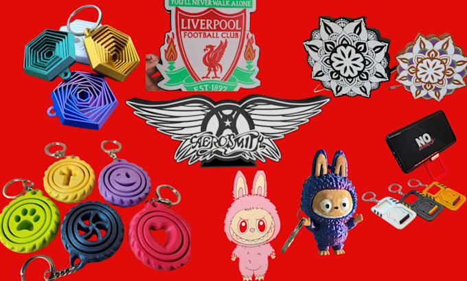 design 3d lightbox, 3d keychain, wall decor, 3d logo, 3d text, for 3d printing