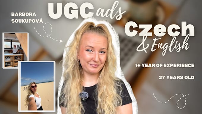 create a travel ugc video and photo in czech or english