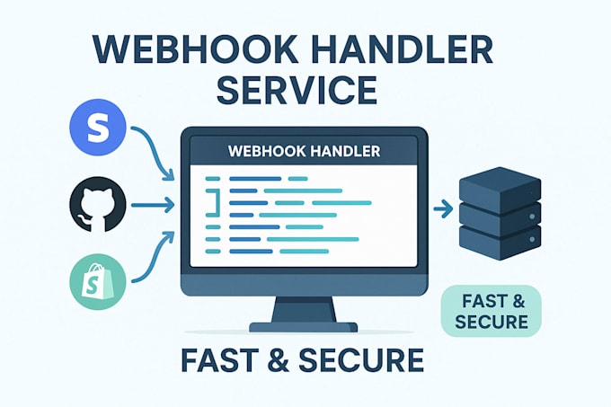 create a secure, fast webhook handler in node js, python, js for apis