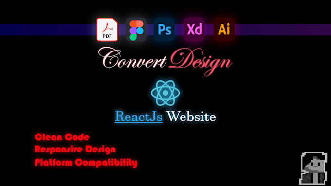 convert your PSD, figma, or sketch design to responsive HTML, CSS , js