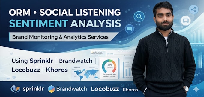 provide social listening ORM and brand sentiment analysis