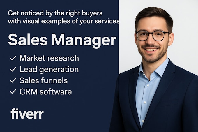 be your sales manager
