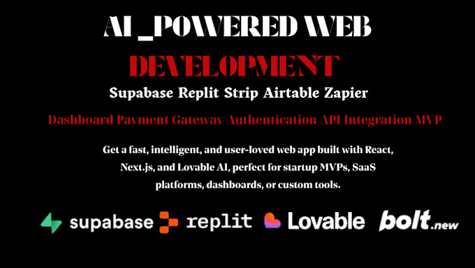 Build lovable ai modern saas website, web app supabase base44 bolt new ...
