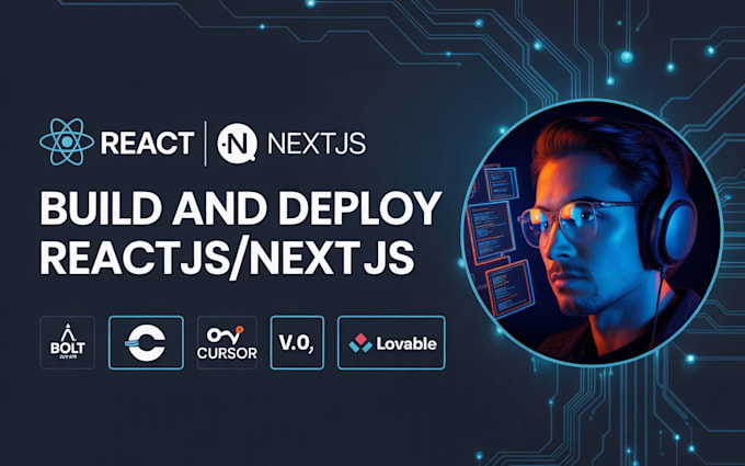 build react next js using bolt, lovable, v0, cursor ai, shadcn ui, supabase