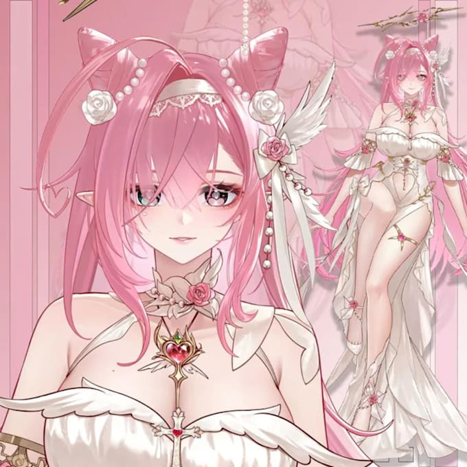 live 2d vtuber models, vtuber rigging  vtuber commissions outfit and accessories