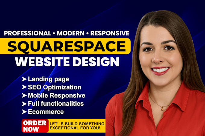 design or redesign a modern squarespace website