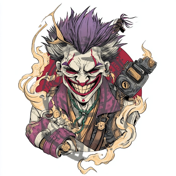 make comic cartoon anime tattoo design