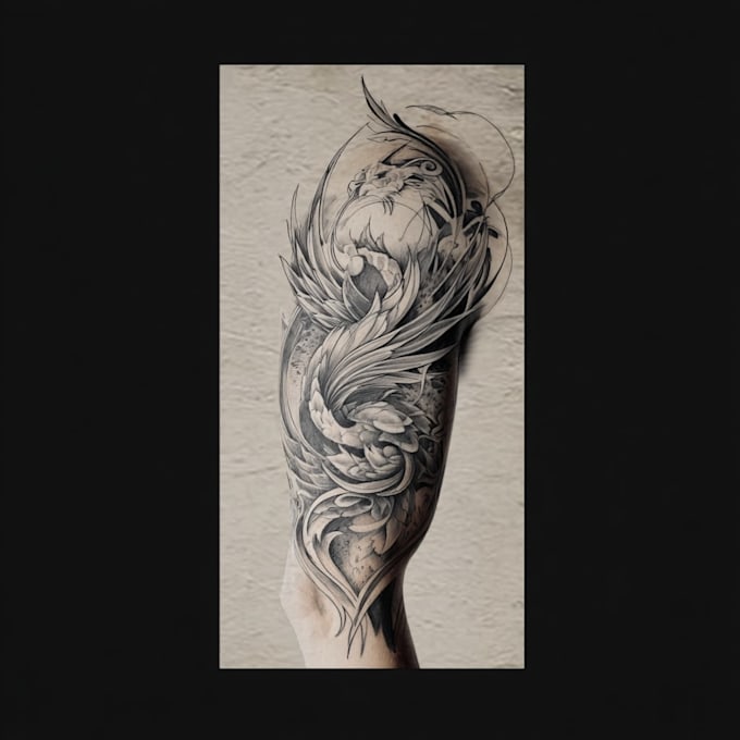 do professional realistic tattoo design