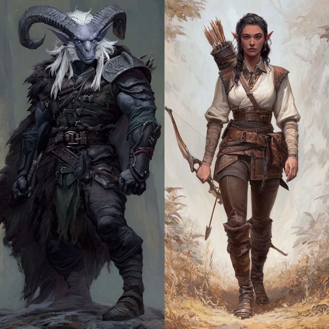 dnd character art and dnd character art