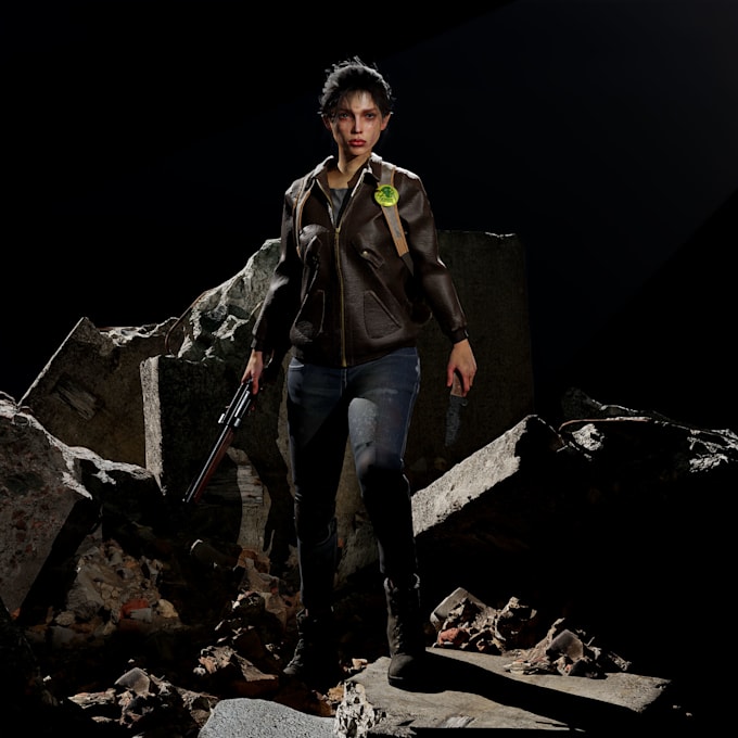 make 3d assets and character model