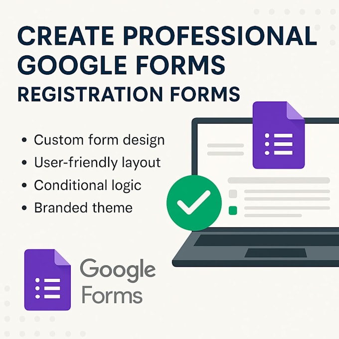 create professional google forms, registration forms