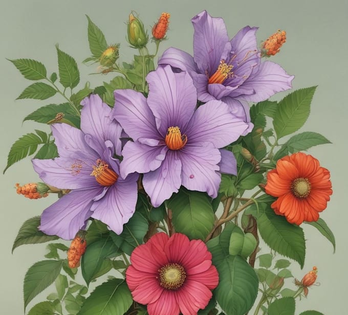 draw a botanical illustration