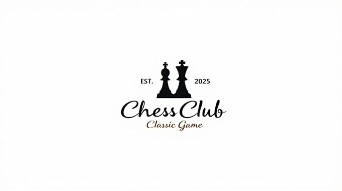 design outstanding chess club logo