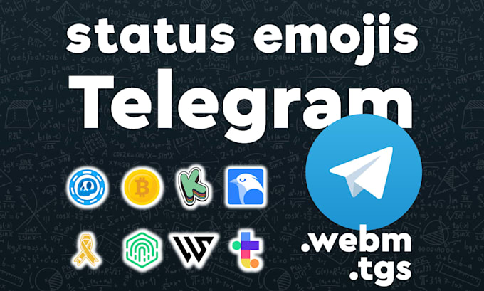 create a custom status emoji for telegram