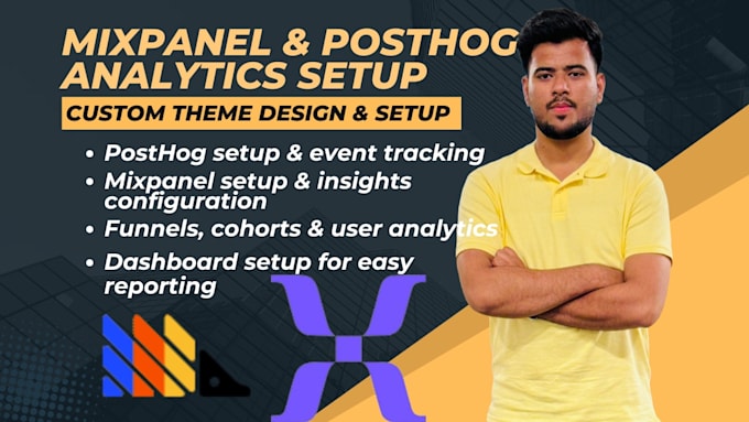 setup mixpanel or posthog analytics on your website or app