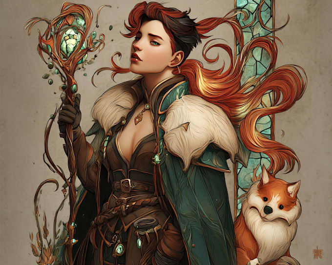dnd character art and dnd character art