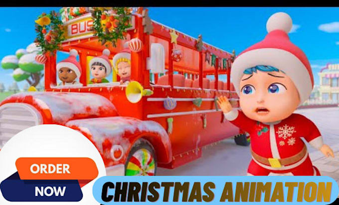 create a cozy aesthetic christmas animation video