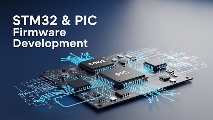 develop stm32 esp32 pic microcontroller firmware and embedded systems