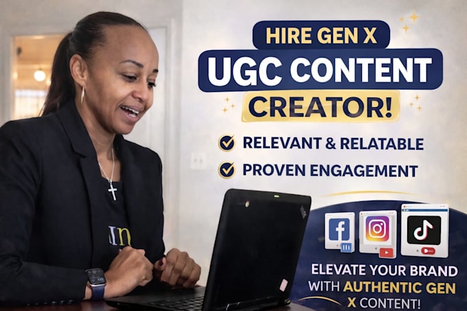 create ugc videos and photos as a 40 plus content creator