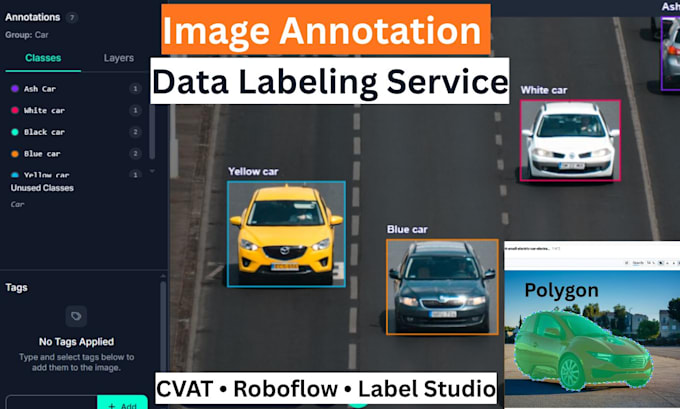 do image annotation, bounding box, polygon, and data labeling for ai, ml