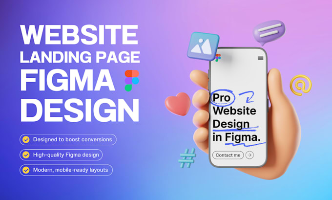 Design a high converting figma website or landing page ui ux by ...