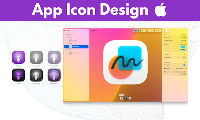 Design or redesign app icon to ios 26 liquid glass by Mustafa_murtush ...