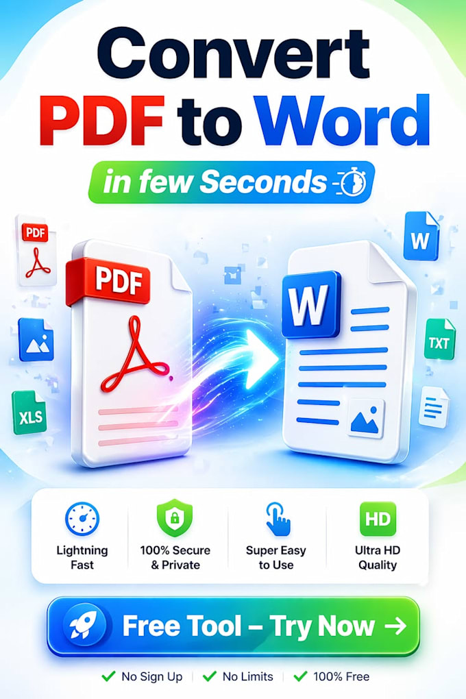 convert PDF or handwritten notes to word