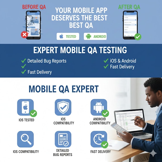 expert ios app testing and manual mobile QA