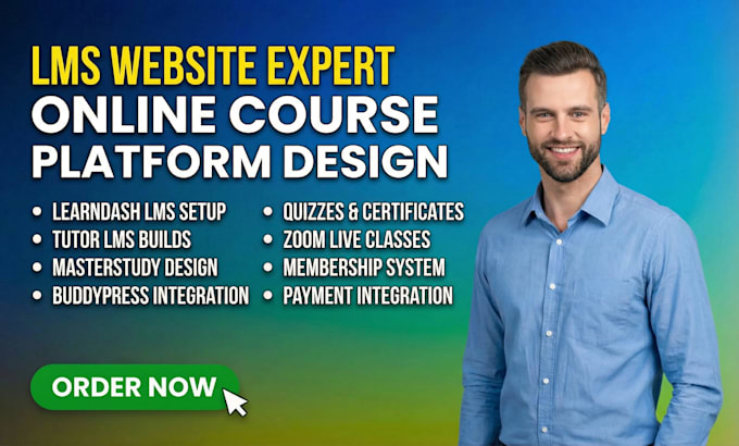setup build wordpress lms with learndash, buddyboss tutor lms pro, masterstudy