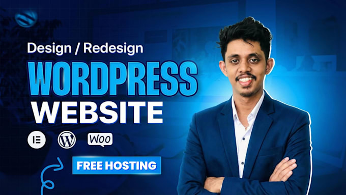 design or redesign wordpress website with free hosting
