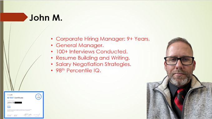 assist with interview preparation and resume