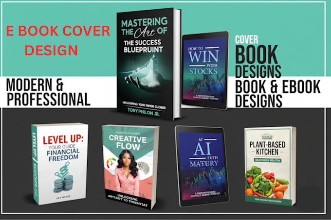 A professional graphics designer i design e books and their covers by ...