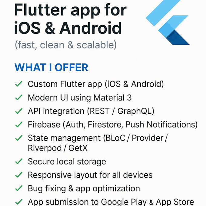 build a cross platform flutter app