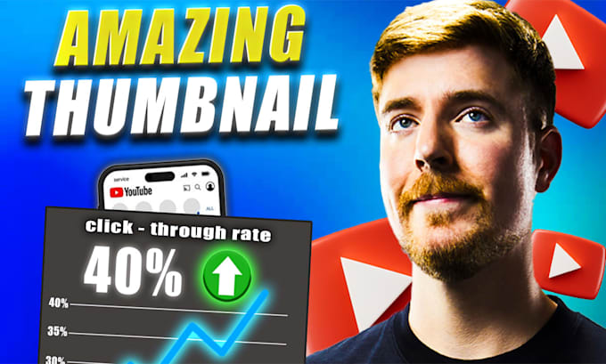 create high quality and click worthy youtube thumbnails