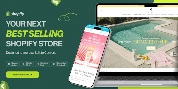 design or build your shopify website, shopify store design, or redesign
