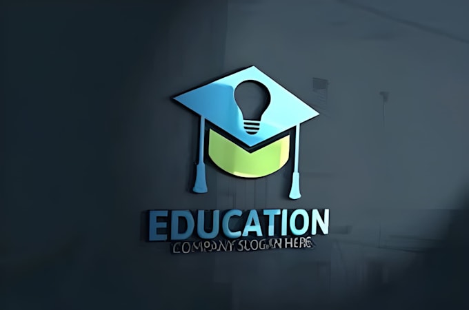 create an creative education logo for university, school, collage or academy