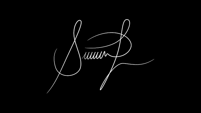 create professional handwritten signature and text animation