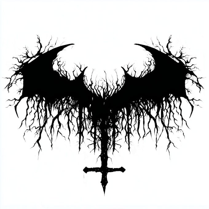 create unique dark gothic logo for your brand
