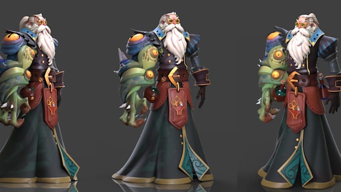 create high quality 3d character models for games, animation and VR