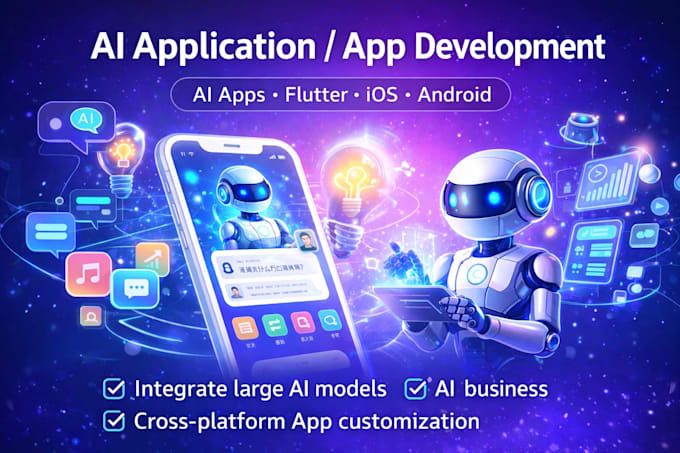 Do custom app for android, ios with ai as flutter developer by ...