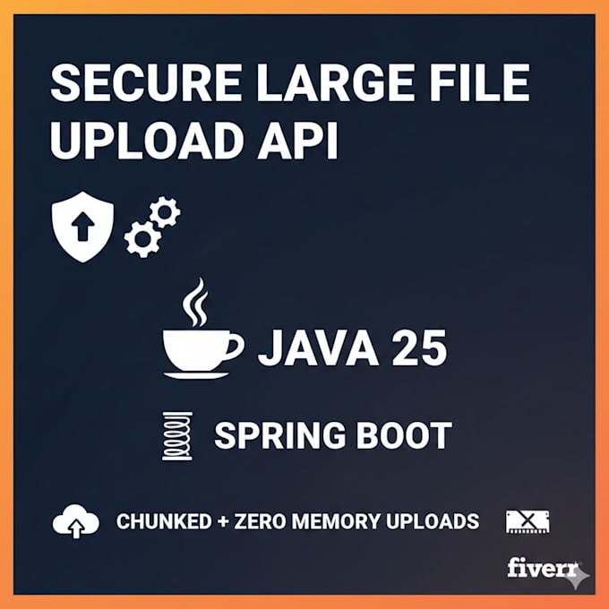 build a secure file upload API in spring boot