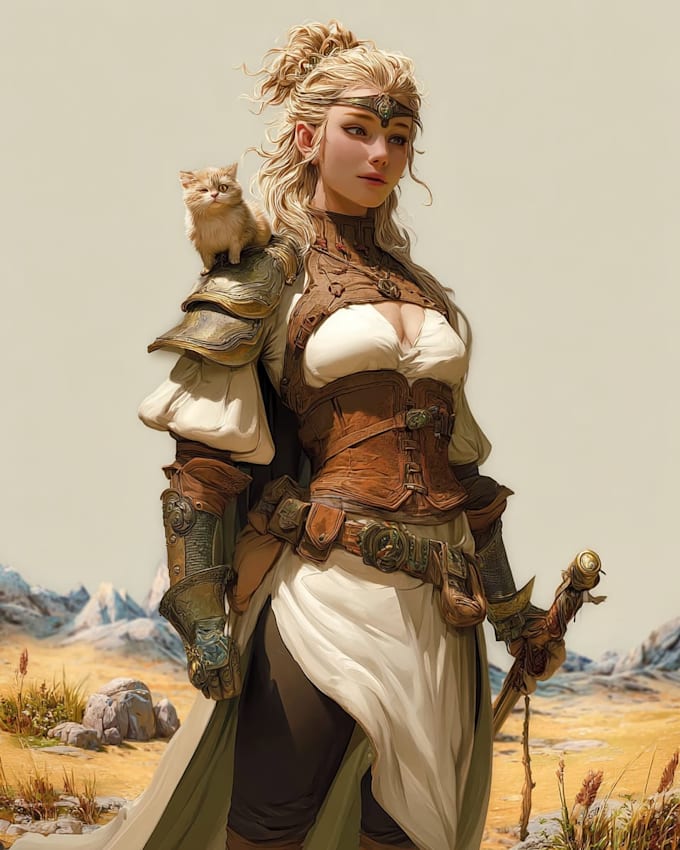 draw your custom dnd character illustrations