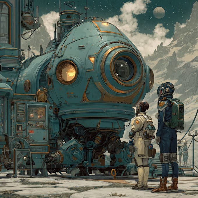sci fi illustration and sci fi art