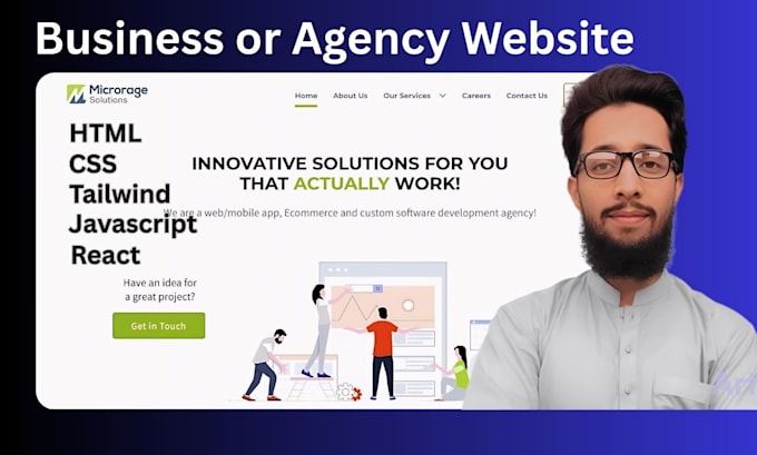 create portfolio website or agency portfolio website
