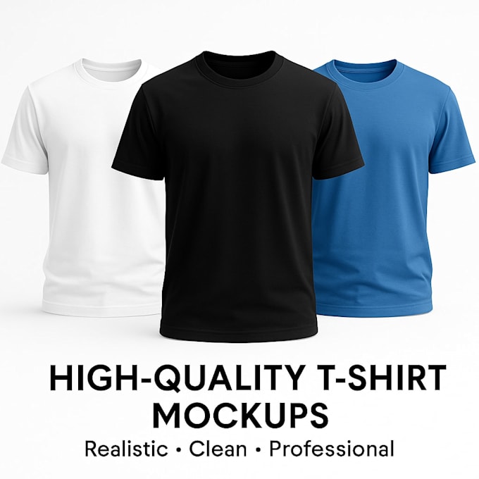 clean and realistic t shirt mockups for brands