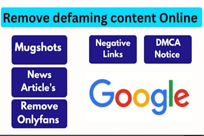 remove mugshots delete negative links erase bad articles false news in google