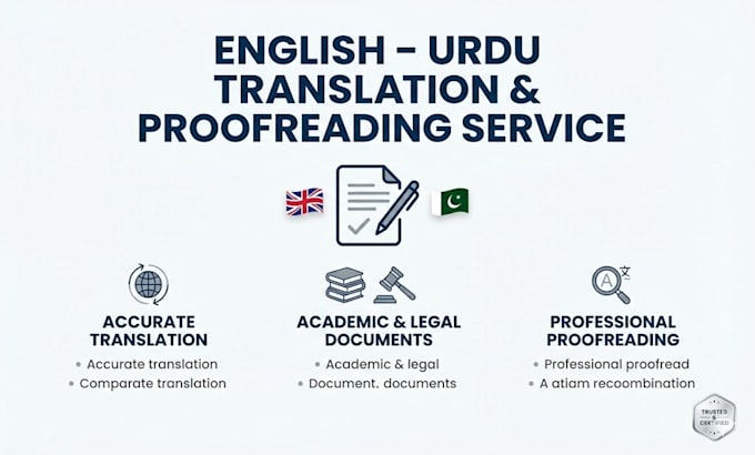 be your urdu academic translator and proofreader